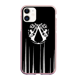Чехол iPhone 11 матовый Assassins creed ассасина, цвет: 3D-светло-розовый