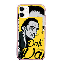 Чехол iPhone 11 матовый Сальвадор Дали Salvador Dali, цвет: 3D-светло-розовый