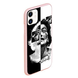 Чехол iPhone 11 матовый Salvador Dali - Сальвадор Дали, цвет: 3D-светло-розовый — фото 2