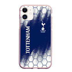 Чехол iPhone 11 матовый TOTTENHAM HOTSPUR Тоттенхэм, цвет: 3D-светло-розовый