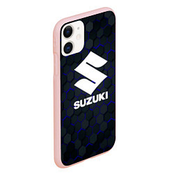 Чехол iPhone 11 матовый SUZUKI 3D плиты, цвет: 3D-светло-розовый — фото 2