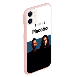 Чехол iPhone 11 матовый Плацебо Дуэт, цвет: 3D-светло-розовый — фото 2