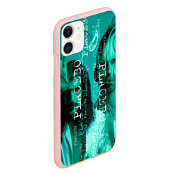 Чехол iPhone 11 матовый Placebo - turquoise, цвет: 3D-светло-розовый — фото 2