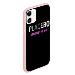 Чехол iPhone 11 матовый Placebo Never Let Me Go, цвет: 3D-светло-розовый — фото 2