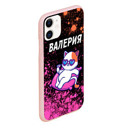 Чехол iPhone 11 матовый Валерия КОШЕЧКА Арт, цвет: 3D-светло-розовый — фото 2