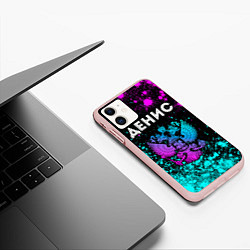 Чехол iPhone 11 матовый Денис Россия, цвет: 3D-светло-розовый — фото 2