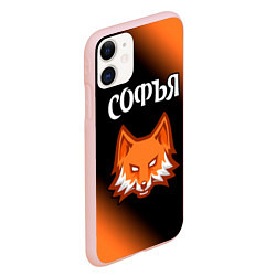 Чехол iPhone 11 матовый Софья ЛИСА Градиент, цвет: 3D-светло-розовый — фото 2
