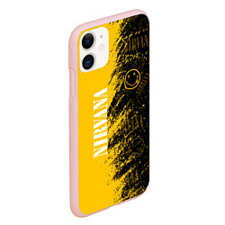 Чехол iPhone 11 матовый Nirvana Паттерн, цвет: 3D-светло-розовый — фото 2
