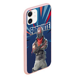 Чехол iPhone 11 матовый Fortnite Герой асфальта Burnout Video game, цвет: 3D-светло-розовый — фото 2