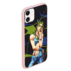 Чехол iPhone 11 матовый Джолин Куджо дочь Джотаро, цвет: 3D-светло-розовый — фото 2
