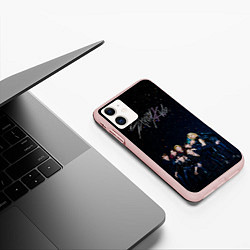 Чехол iPhone 11 матовый Stray Kids boy band, цвет: 3D-светло-розовый — фото 2