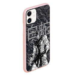 Чехол iPhone 11 матовый Whitesnake - stand of Enrico Pucci - Jojo, цвет: 3D-светло-розовый — фото 2