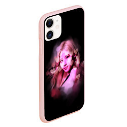 Чехол iPhone 11 матовый Sana Twice, цвет: 3D-светло-розовый — фото 2
