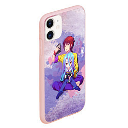 Чехол iPhone 11 матовый No Game No Life, цвет: 3D-светло-розовый — фото 2