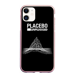 Чехол iPhone 11 матовый Placebo: Unplugged, цвет: 3D-светло-розовый