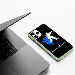 Чехол iPhone 11 Pro матовый Counter-Strike Spray, цвет: 3D-салатовый — фото 2