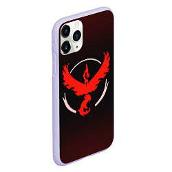 Чехол iPhone 11 Pro матовый Pokemon: Red Team, цвет: 3D-светло-сиреневый — фото 2
