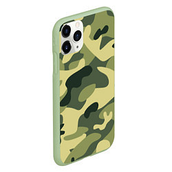 Чехол iPhone 11 Pro матовый Камуфляж: зеленый/хаки, цвет: 3D-салатовый — фото 2