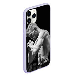 Чехол iPhone 11 Pro матовый Conor McGregor: Mono, цвет: 3D-светло-сиреневый — фото 2