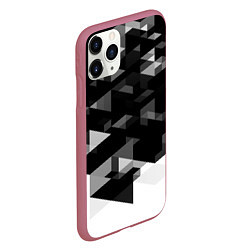 Чехол iPhone 11 Pro матовый Trianse, цвет: 3D-малиновый — фото 2