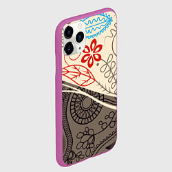 Чехол iPhone 11 Pro матовый Прованс, цвет: 3D-фиолетовый — фото 2