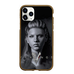 Чехол iPhone 11 Pro матовый Vikings: Ladgerda, цвет: 3D-коричневый