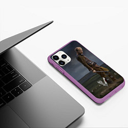 Чехол iPhone 11 Pro матовый Vikings: Floki, цвет: 3D-фиолетовый — фото 2