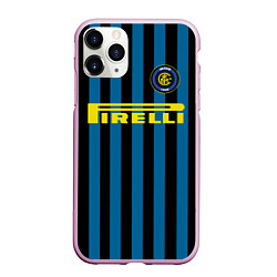 Чехол iPhone 11 Pro матовый Inter FC: Pirelli, цвет: 3D-розовый