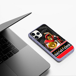 Чехол iPhone 11 Pro матовый Ottawa Senators, цвет: 3D-светло-сиреневый — фото 2