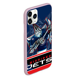 Чехол iPhone 11 Pro матовый Winnipeg Jets, цвет: 3D-розовый — фото 2