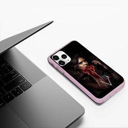 Чехол iPhone 11 Pro матовый Elena Gilbert V3, цвет: 3D-розовый — фото 2