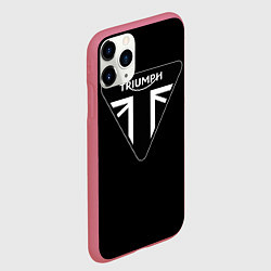 Чехол iPhone 11 Pro матовый Triumph 4, цвет: 3D-малиновый — фото 2