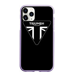 Чехол iPhone 11 Pro матовый Triumph 4, цвет: 3D-светло-сиреневый