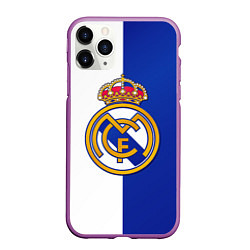 Чехол iPhone 11 Pro матовый Real Madrid, цвет: 3D-фиолетовый