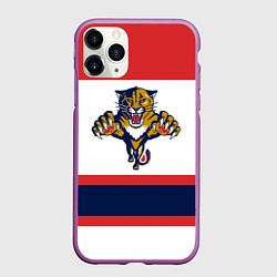 Чехол iPhone 11 Pro матовый Florida Panthers, цвет: 3D-фиолетовый