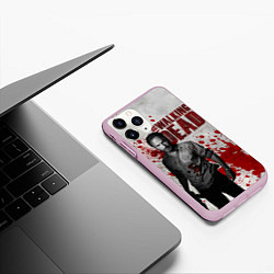 Чехол iPhone 11 Pro матовый Walking Dead: Rick Grimes, цвет: 3D-розовый — фото 2