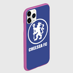 Чехол iPhone 11 Pro матовый Chelsea FC, цвет: 3D-фиолетовый — фото 2