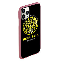 Чехол iPhone 11 Pro матовый Borussia Dortmund, цвет: 3D-малиновый — фото 2