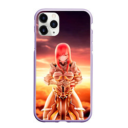 Чехол iPhone 11 Pro матовый Fairy Tail, цвет: 3D-светло-сиреневый