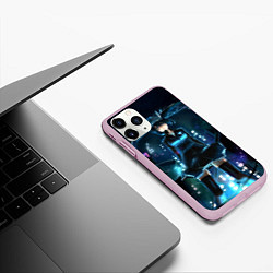 Чехол iPhone 11 Pro матовый Hatsune Miku, цвет: 3D-розовый — фото 2