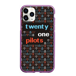 Чехол iPhone 11 Pro матовый Twenty One Pilots, цвет: 3D-фиолетовый