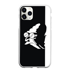 Чехол iPhone 11 Pro матовый Grandfather: Black & White, цвет: 3D-белый