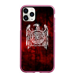 Чехол iPhone 11 Pro матовый Slayer: Blooded Eagle, цвет: 3D-малиновый