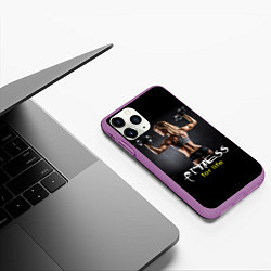 Чехол iPhone 11 Pro матовый Fitness for life, цвет: 3D-фиолетовый — фото 2