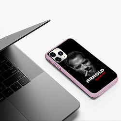 Чехол iPhone 11 Pro матовый Arnold forever, цвет: 3D-розовый — фото 2