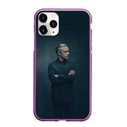 Чехол iPhone 11 Pro матовый Доктор в рубашке, цвет: 3D-фиолетовый