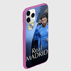 Чехол iPhone 11 Pro матовый Real Madrid, цвет: 3D-фиолетовый — фото 2