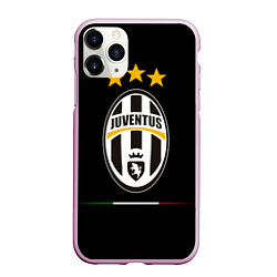Чехол iPhone 11 Pro матовый Juventus: 3 stars, цвет: 3D-розовый