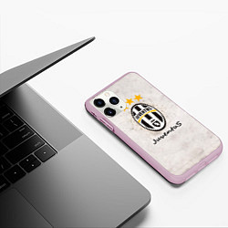 Чехол iPhone 11 Pro матовый Juventus3, цвет: 3D-розовый — фото 2