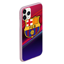 Чехол iPhone 11 Pro матовый ФК Барселона, цвет: 3D-розовый — фото 2